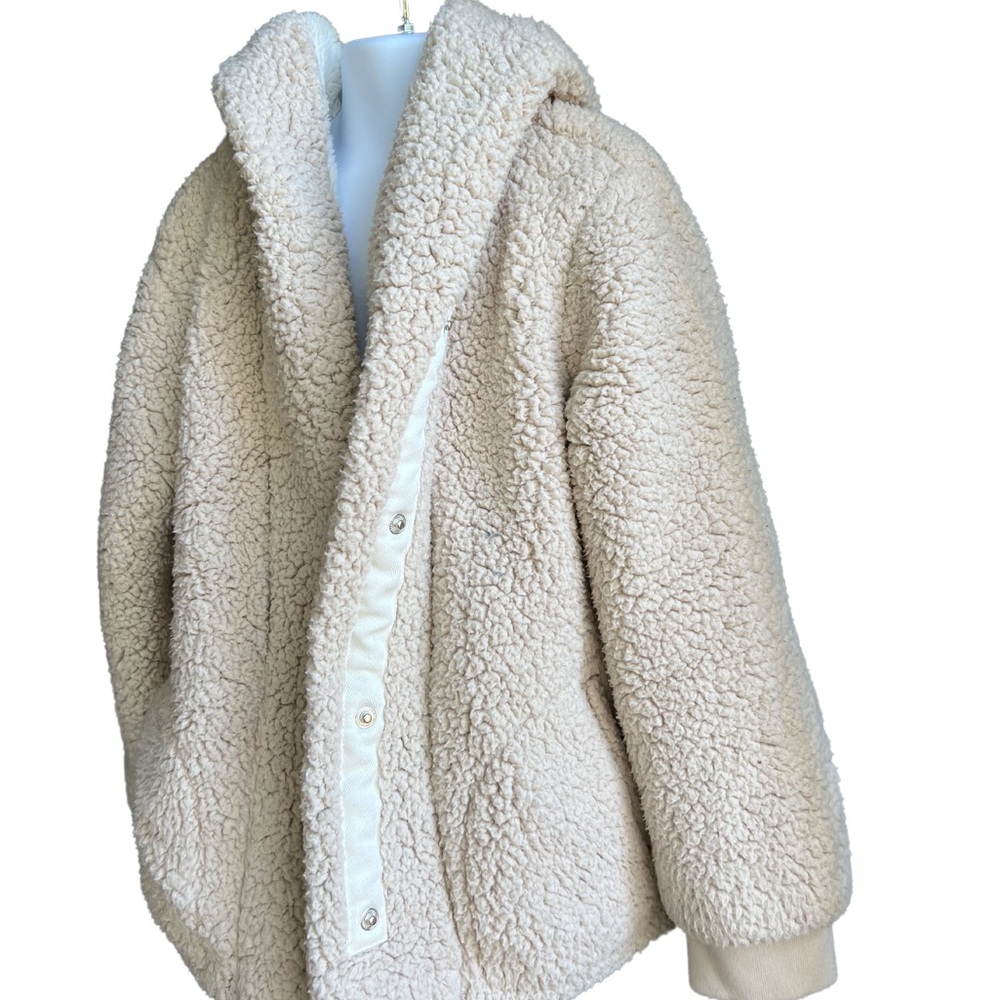 Cat and Jack Tan Hooded Warm Winter Jacket - Picture 2 of 5